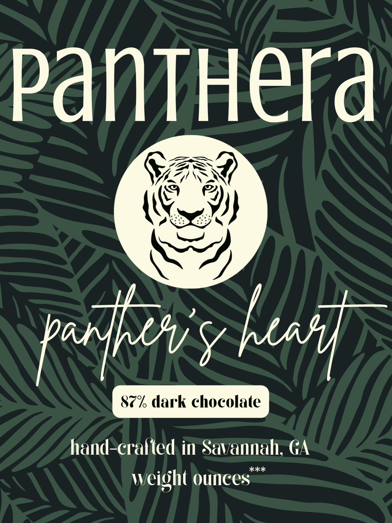 Panther's Heart 87% dark chocolate